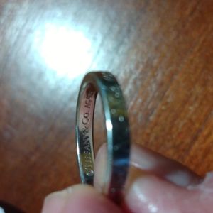 Tiffany & Co. Silver ring. Narrow size 4.5